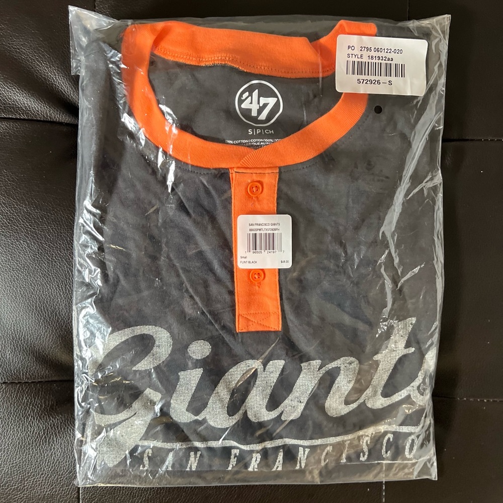 SF GIANTS WEST END '47 HENLEY TEE